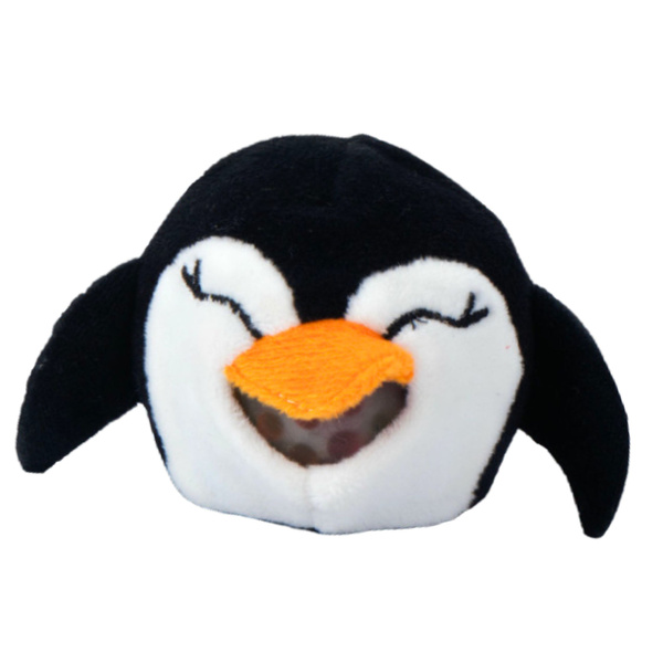 Penguin Porpoise Squeezable Plush Toy with Water Balls 6 cm