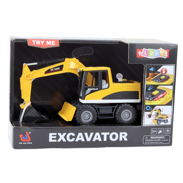 Construction Backhoe Bulldozer Movable Swivel Bucket Cab Lights Sounds