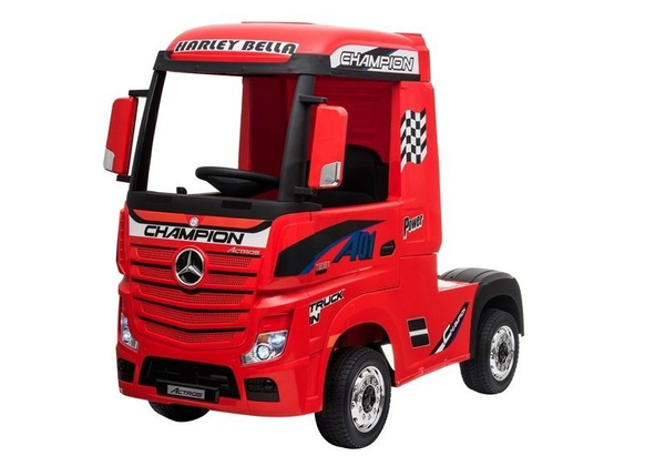 Electric Ride-On Car Mercedes Actros Red