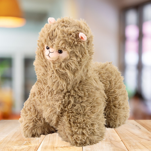 Plüsch-Maskottchen Kuscheltier Lama Beige 40 x 40cm