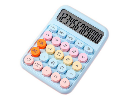 Taschenrechner, blau, Büro, Wissenschaft, multifunktional, bunt, elektronisch