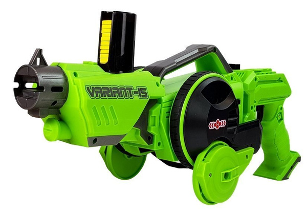Gun Launcher Car 2 in 1 Remotely Operated Foam Discs Green