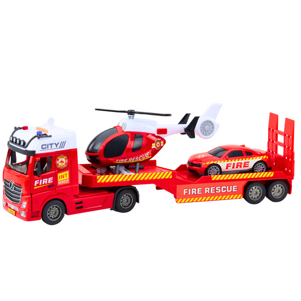 Fire Truck Helicopter Car Lights Sounds Set