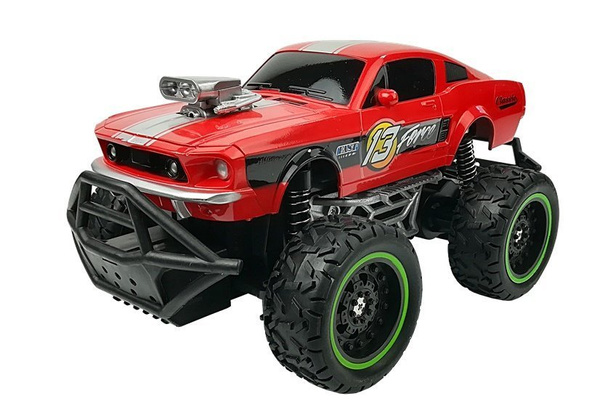 Remote controlled Car Off-road R/C Red High Wheels