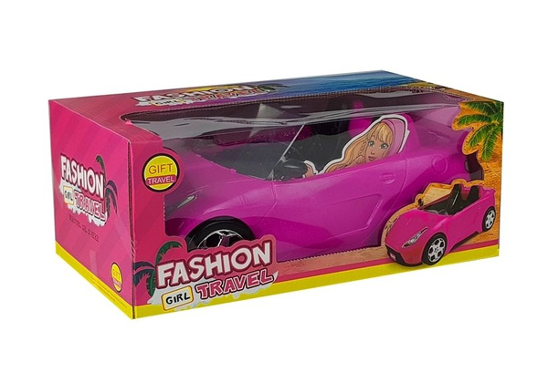 Doll Car Pink Cabriolet 34 cm