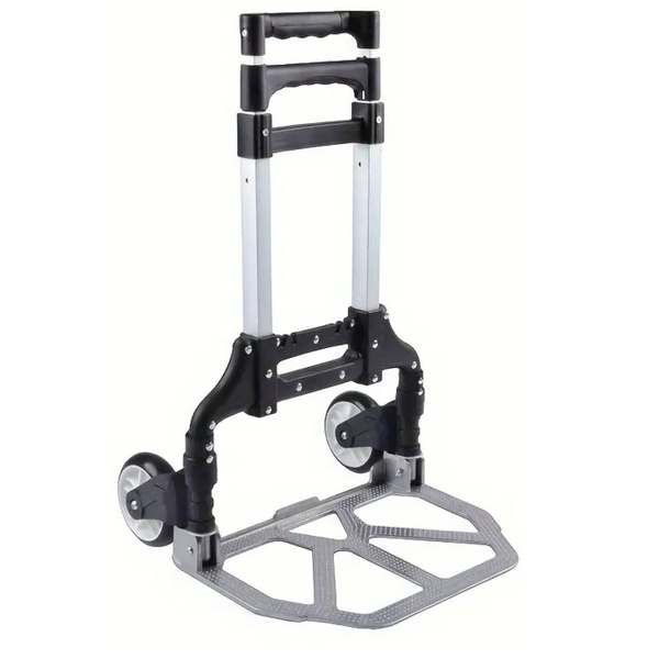 Leichter, zusammenklappbarer Lager-Transportwagen aus Aluminium, 70 kg