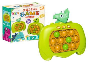 Pop-It Arcade Game Console 999 Levels Dinosaur Green A