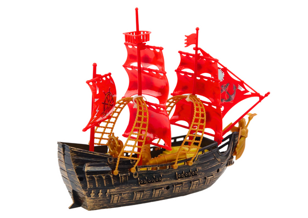 Pirate Ship Lights Sounds Wheels Brown