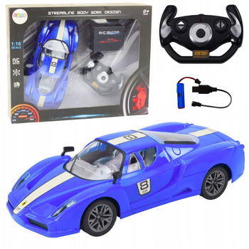 Remote Control Sports Car 1:16 R/C Blue
