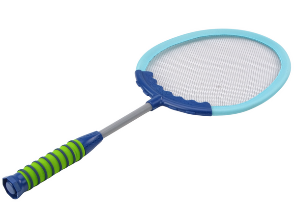 Set of 2 Badminton Rackets Blue Badminton Shuttlecocks