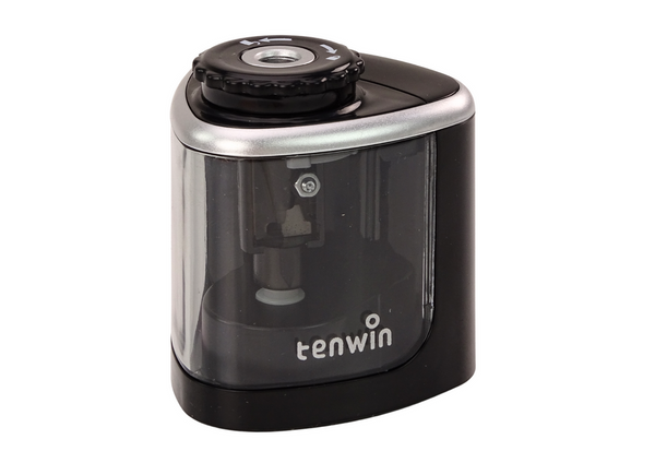 Electric Planer, Black Sharpener for Crayons and Pencils 6-8 mm