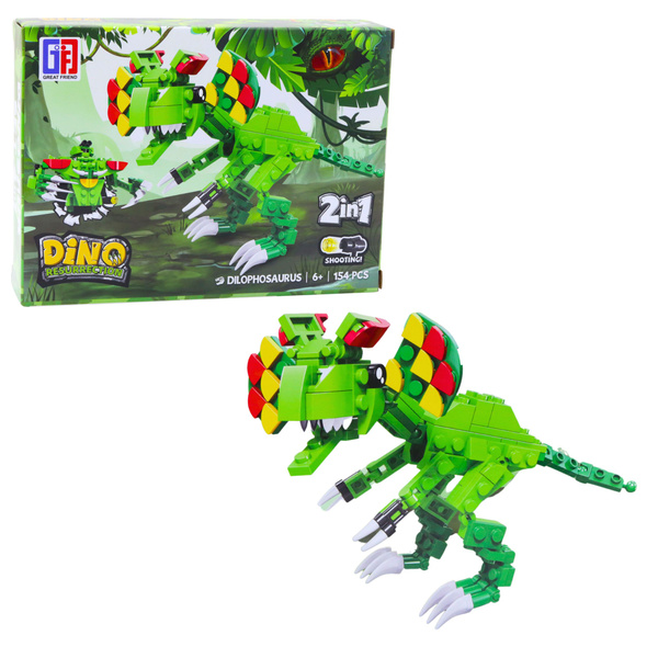 Construction Blocks Set Dinosaur Robot 2in1 145-161 pcs Mix