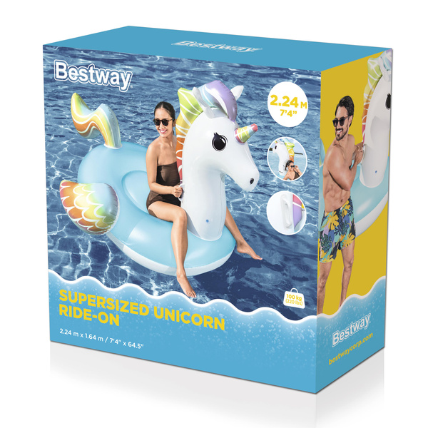 Inflatable Unicorn 224 x 164 cm Bestway 41113