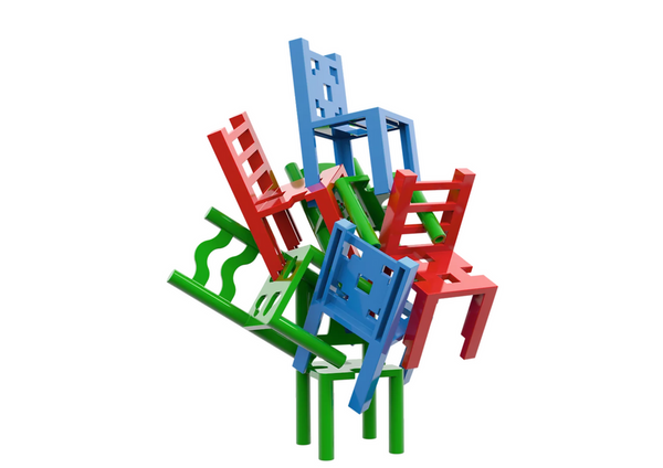 Mistakos Battle for the Chairs Skill Game Trefl 02075