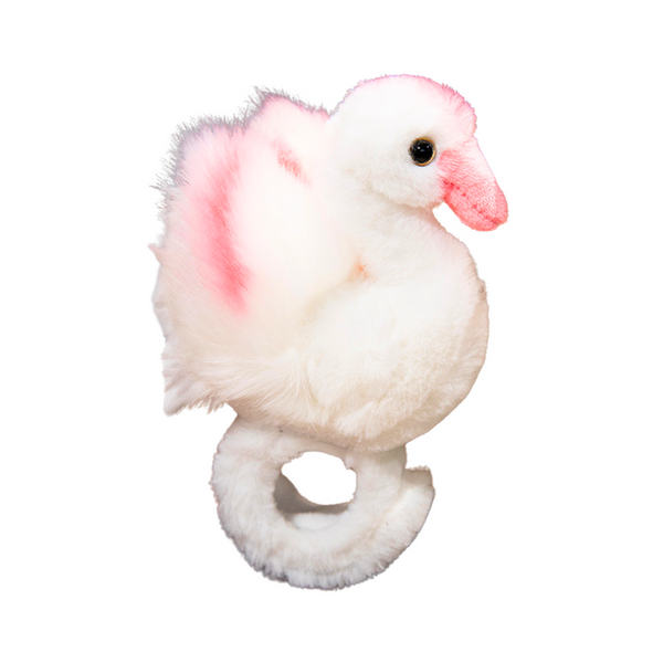 Plüsch-Schwan-Maskottchen-Stirnband und Handgelenk-Armband, weiß
