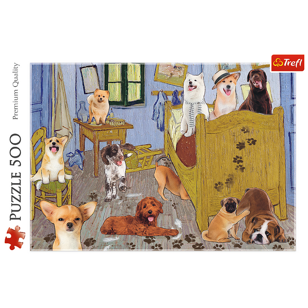 Puzzle – 500 – Van Goghs Zimmer: Hunde-Revolution Trefl 37539