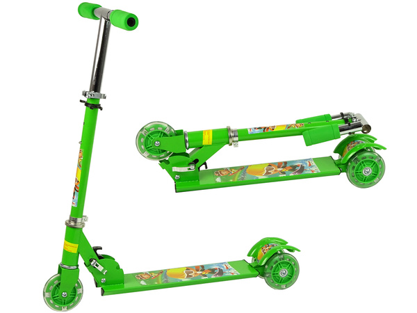 Tricycle Green LED Luminous Wheels