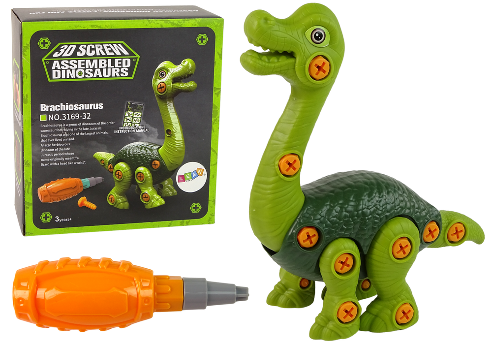 dinosaurs FLAT149cm 新品バインセット Brachiosaurus Dinosaur to Disassemble Green | Toys  Dinosaurs