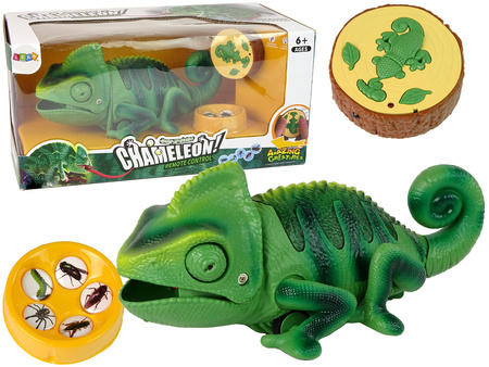 Remote Controlled Chameleon Green Light 28 cm