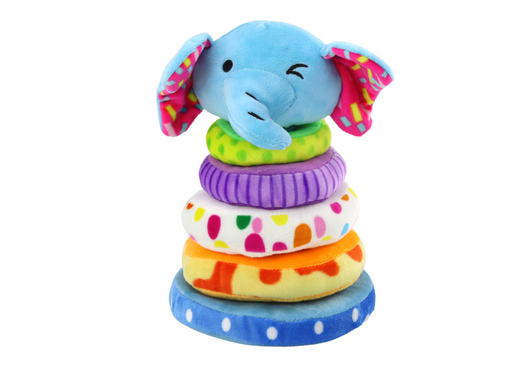 Plüschpyramide Elefant Lernmaskottchen Bunt 24 cm