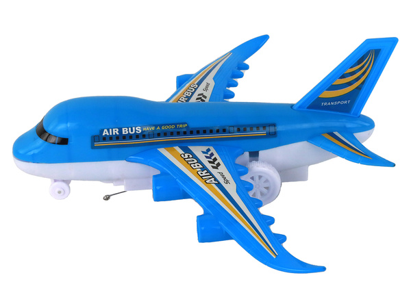 Remote Controlled Airplane R/C Lights Blue DIY