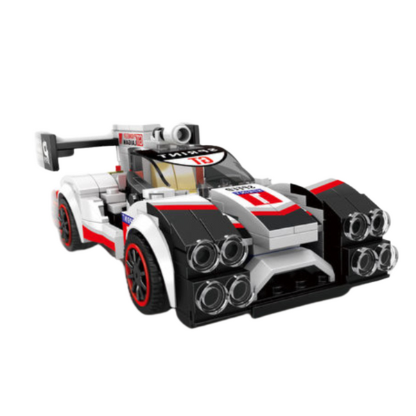 Bausteine Sportwagen Racer Roboter 2in1 Weiß 341 Stk.