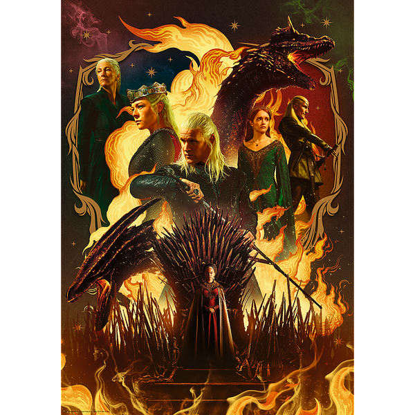 Puzzle – 1000 Premium Plus – Drachenkönig Trefl 12068