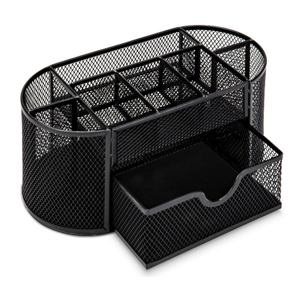 Office Supplies Organizer Container Metal Black