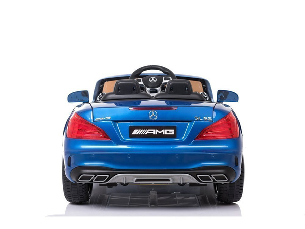 Kinderfahrzeug Mercedes SL65 Auto für Kinder Blau lackiert