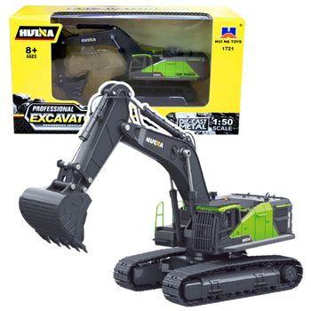 Huina Metal Crawler Excavator Green 1:50