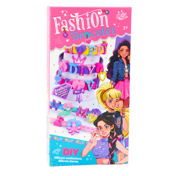 DIY Armband Set Anhänger Buchstaben Muster 4 Verstellbare Armbänder