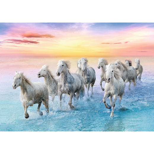 Puzzle 500 pcs. White horses galloping Trefl 37289