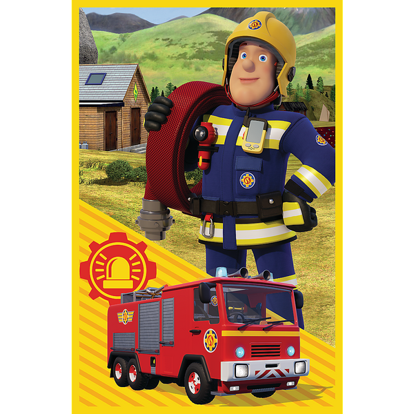Puzzle - 3x50 - Fireman Sam Fire Station Crew Trefl 34880