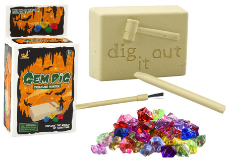 Mini Archaeological Set Excavation Crystal Tools