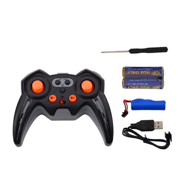 Ferngesteuerter RC Abschleppwagen mit Bagger, Licht und Geräuschen 1:24