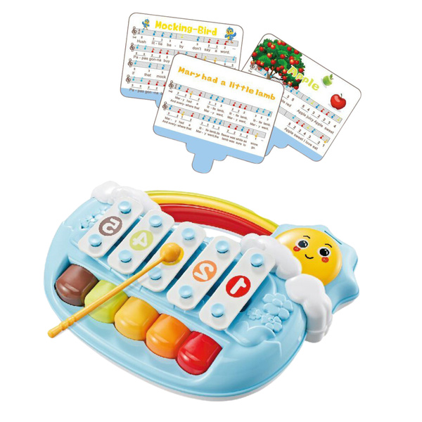 Pädagogisches Fünfklangklavier für Kleinkinder, Blue Sunshine