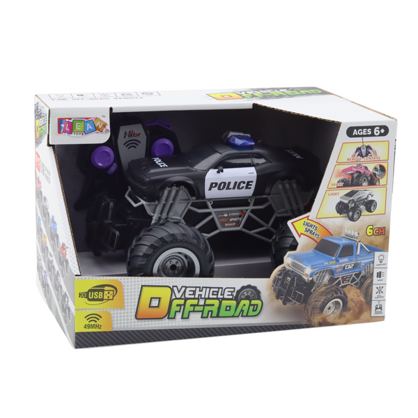 Ferngesteuertes Polizei-Geländewagen RC 1:16, Lichter Rauch