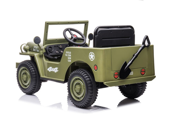 Battery Car JH-103 Olive Green 4x4