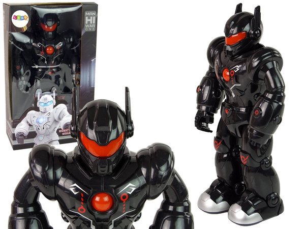 Interaktiver Roboter geht Ton Lichter Schwarz