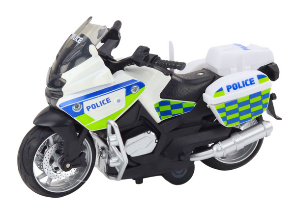 Sportmotorrad mit Friktionsantrieb, 3 Designs, Gelb, Orange, Weiß