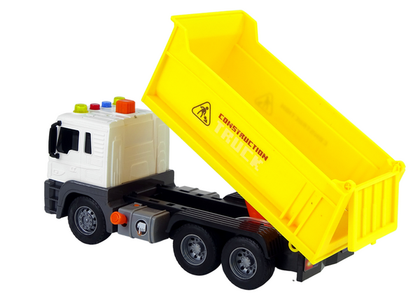 Construction Vehicle Tipper Truck 1:16 Yellow Lift Trailer