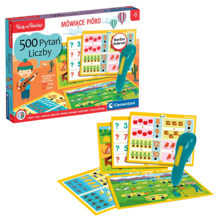 Talking Pen 500 Questions: Numbers Play and Learn Polish Language Clementoni 50783