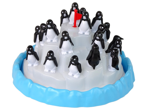 Family game Climbing Penguins on Ice