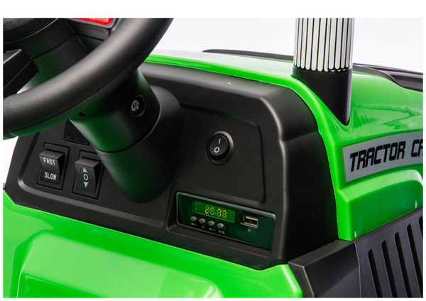 CH9959B Battery Operated Tractor with Trailer Light Green 24V