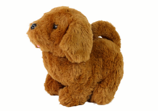 Walking Dog Interactive Toy Barking Brown