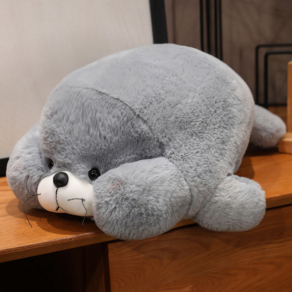 Plush Mascot Cuddly Toy Large Grey Seal 29cm
