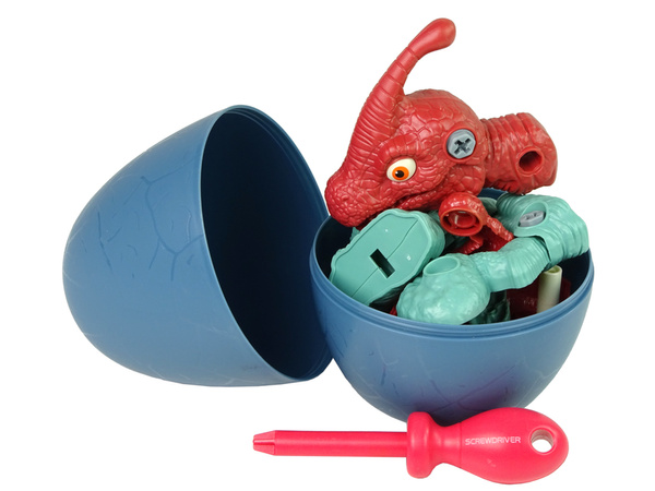 Set Dinosaurier Parasaurolophus mit Ei DIY Schraubenzieher