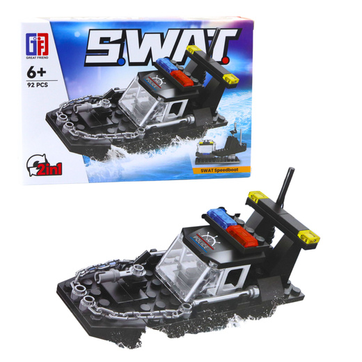 Construction Bricks Vehicles Transport SWAT 2in1 92-117 pcs.