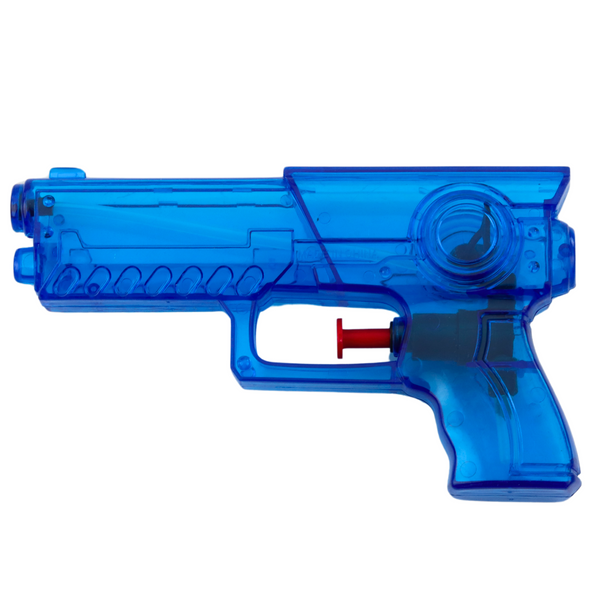 Kleine transparente Wasserpistole Pink Blau Grün Mix