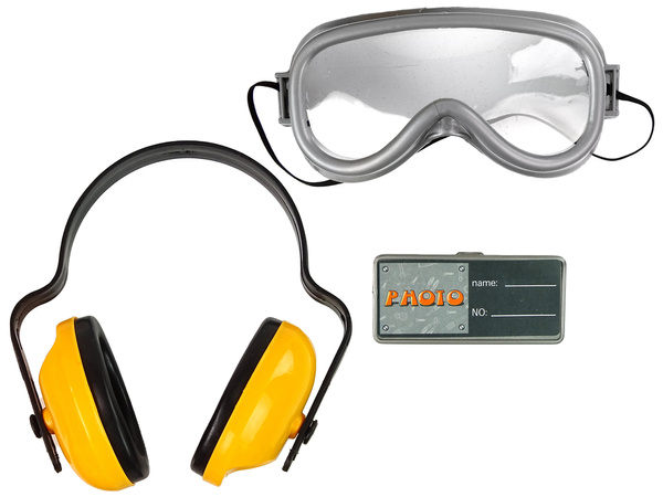 Werkzeugset für einen kleinen Baumeister Presslufthammer.